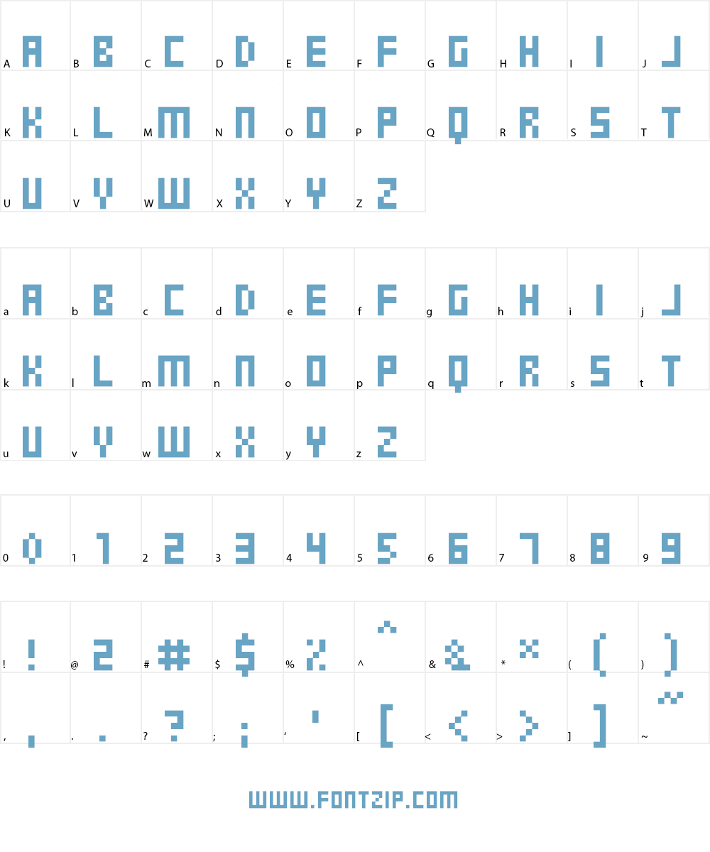 Pixel Gosub Font Character